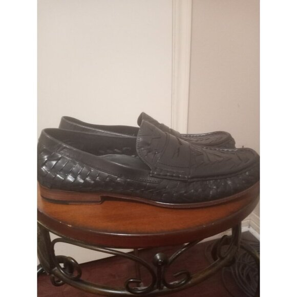 Cole Haan Penny Loafers Mens 11.5 M Brlack Leather Slip On Dress Shoes 5713141 - Picture 1 of 13